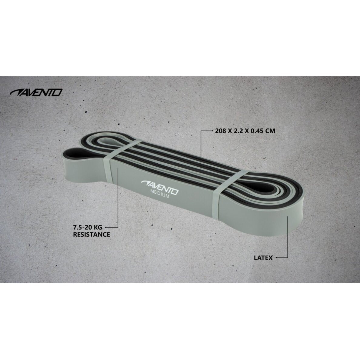 Juosta mankštai AVENTO Power band 42SE medium 4