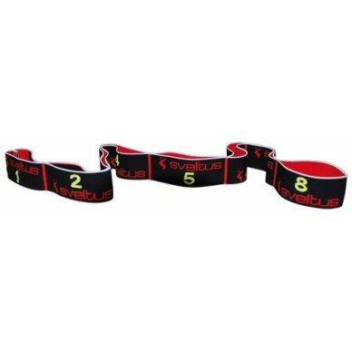 Juosta mankštai SVELTUS Elastiband 15kg juoda+pakuotė Juosta mankštai SVELTUS Elastiband 15kg juoda+pakuotė