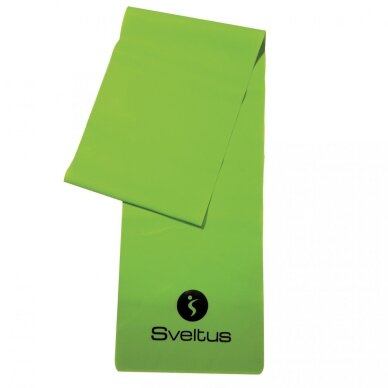 Juosta mankštai SVELTUS Latex band 0554 15x120cm medium, green Juosta mankštai SVELTUS Latex band 0554 15x120cm medium, green