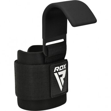 Kabliai su riešo diržu RDX W5 WEIGHT LIFTING HOOK STRAPS Kabliai su riešo diržu RDX W5 WEIGHT LIFTING HOOK STRAPS