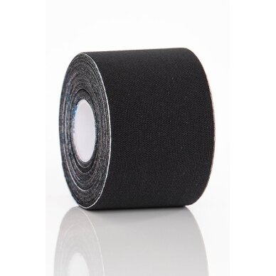 Kineziologinis teipas GYMSTICK 5m x 5cm black Kineziologinis teipas GYMSTICK 5m x 5cm black
