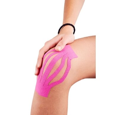 Kineziologinis teipas GYMSTICK 5m x 5cm pink 1 Kineziologinis teipas GYMSTICK 5m x 5cm pink 1