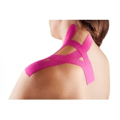 Kineziologinis teipas GYMSTICK 5m x 5cm pink 2 Kineziologinis teipas GYMSTICK 5m x 5cm pink 2