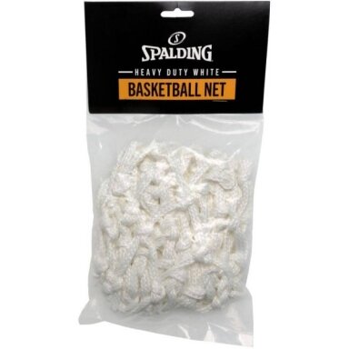 KREPšINIO LANKO TINKLELIS SPALDING HEAVY DUTY WHITE BASKETBALL NET KREPšINIO LANKO TINKLELIS SPALDING HEAVY DUTY WHITE BASKETBALL NET