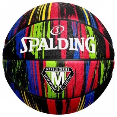 KREPŠINIO KAMUOLYS SPALDING MARBLE SERIES RAINBOW (7 DYDIS) KREPŠINIO KAMUOLYS SPALDING MARBLE SERIES RAINBOW (7 DYDIS)