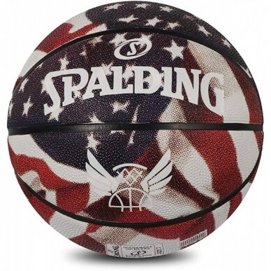 KREPŠINIO KAMUOLYS SPALDING TREND STARS STRIPES ( 5 DYDIS) (GUMINIS) KREPŠINIO KAMUOLYS SPALDING TREND STARS STRIPES ( 5 DYDIS) (GUMINIS)