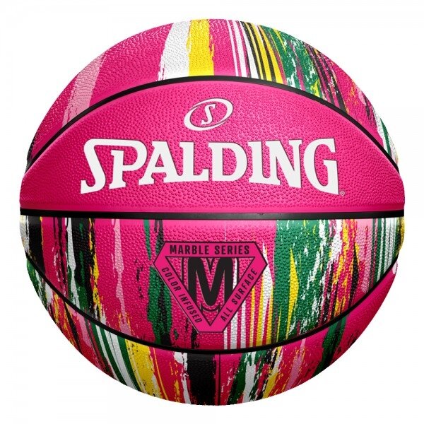 KREPšINIO KAMUOLYS SPALDING MARBLE SERIES™ PINK (6 DYDIS)
