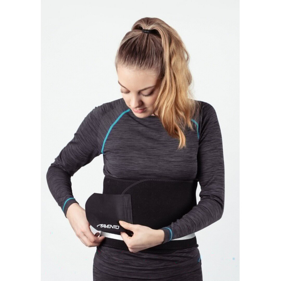 Lieknėjimo juosta AVENTO 44SI S/M Black/Silver grey 5 Lieknėjimo juosta AVENTO 44SI S/M Black/Silver grey 5