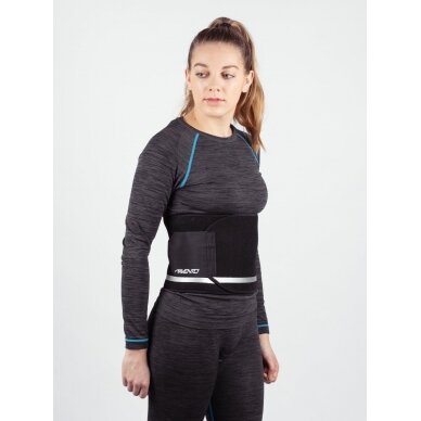 Lieknėjimo juosta AVENTO 44SI S/M Black/Silver grey 4 Lieknėjimo juosta AVENTO 44SI S/M Black/Silver grey 4