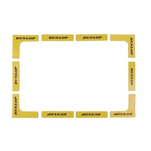 Linijos teniso kortui Dunlop 12 vnt geltonos