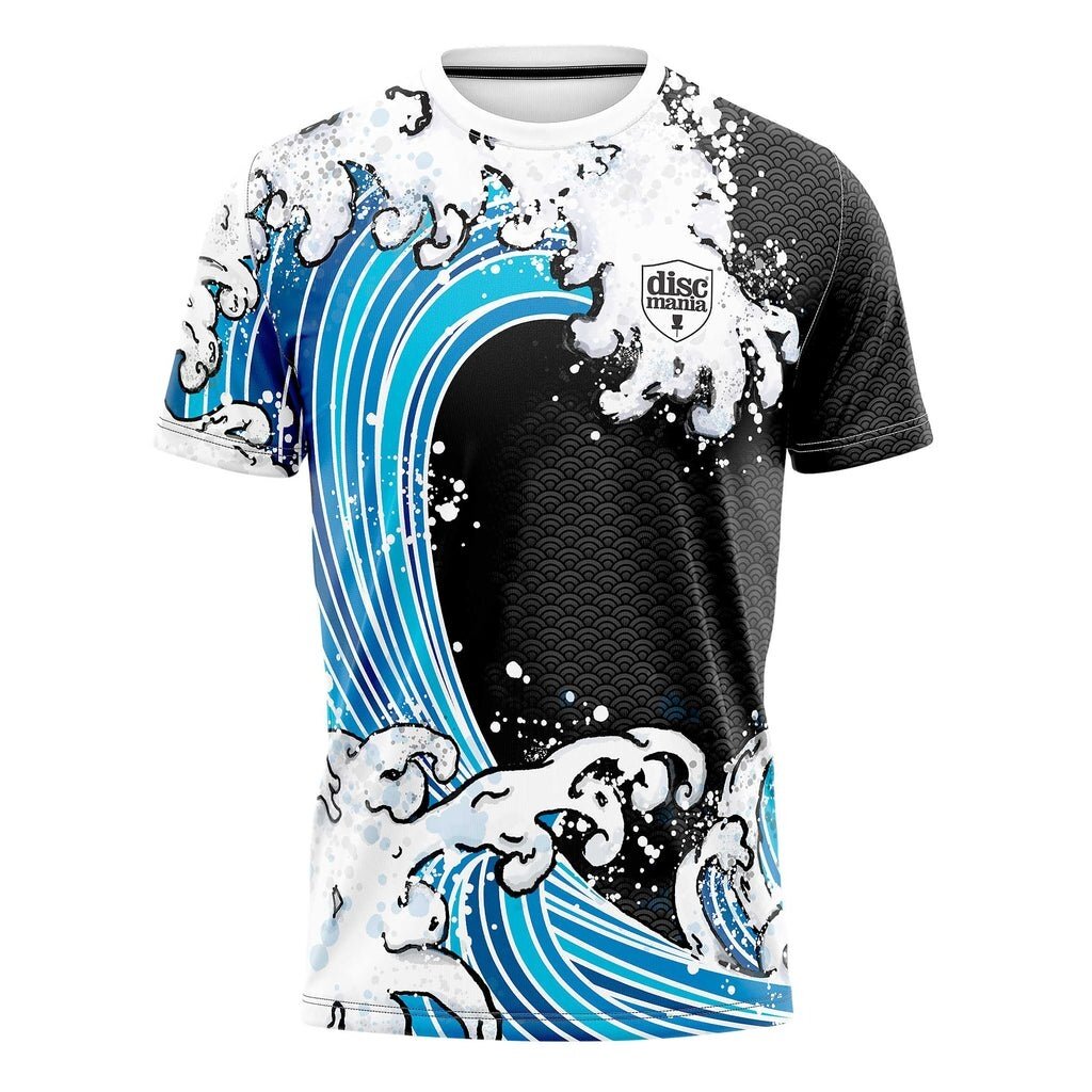 Marškinėliai vyr. DISCMANIA Eagle L black/white/bl