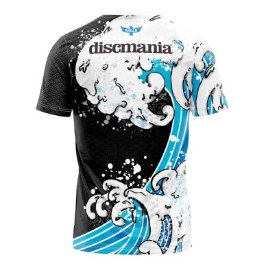 Marškinėliai vyr. DISCMANIA Eagle L black/white/bl 1 Marškinėliai vyr. DISCMANIA Eagle L black/white/bl 1