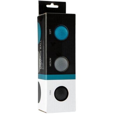 Masažinių kamuoliukų rinkinys AVENTO 42RA 5cm 3vnt Blue/Grey/Black 4