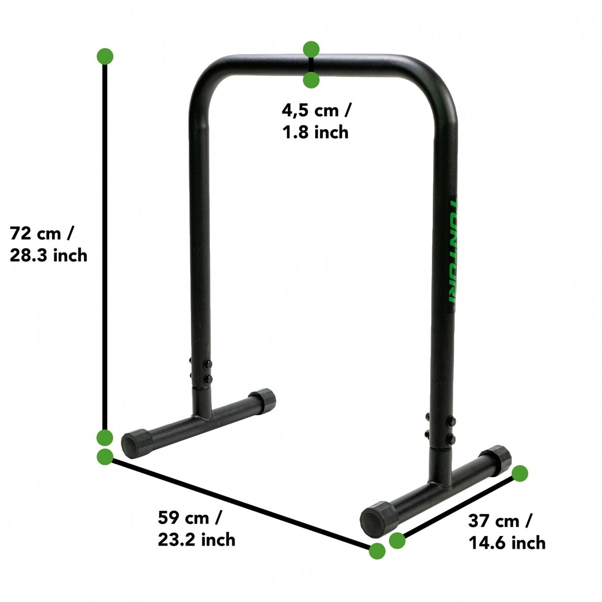 Mobilios lygiagretės TUNTURI PARALLETTES BAR SET 1