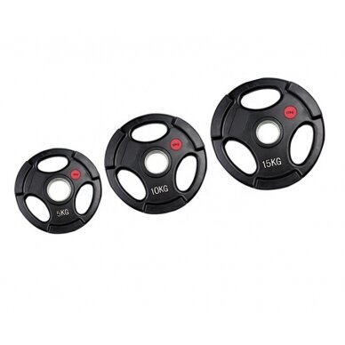 Olimpinis gumuotas svoris Prove 51mm 25kg (su nerūdijančio plieno įvore) Olimpinis gumuotas svoris Prove 51mm 25kg (su nerūdijančio plieno įvore)