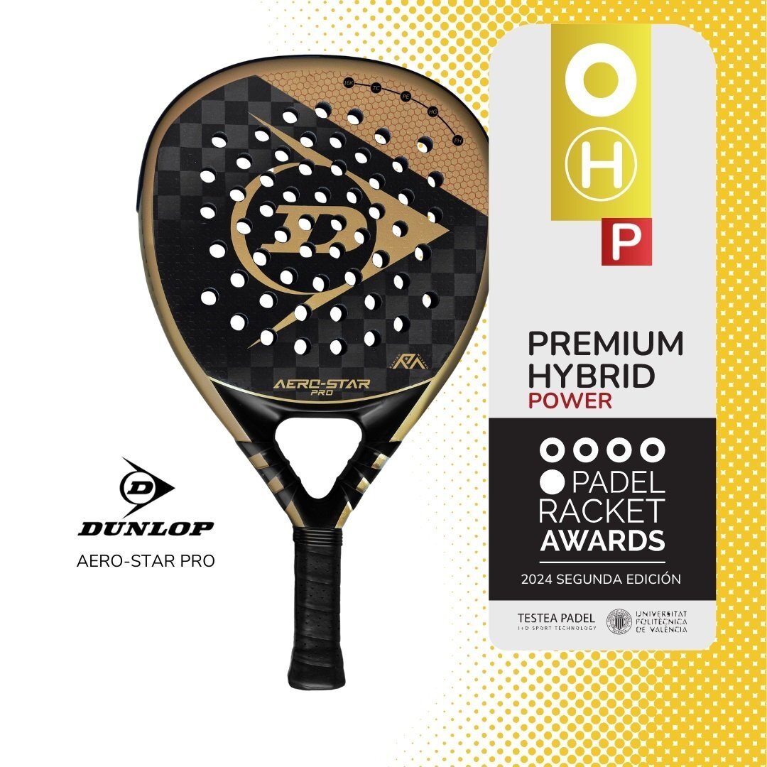 Padelio raketė Dunlop AERO-STAR PRO 16K 370g 4