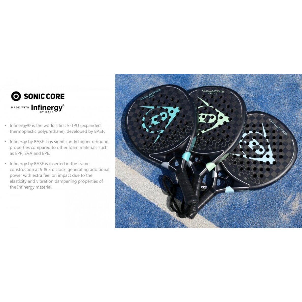 Padel raketė Dunlop GALACTICA PRO LS 365g 13 Padel raketė Dunlop GALACTICA PRO LS 365g 13