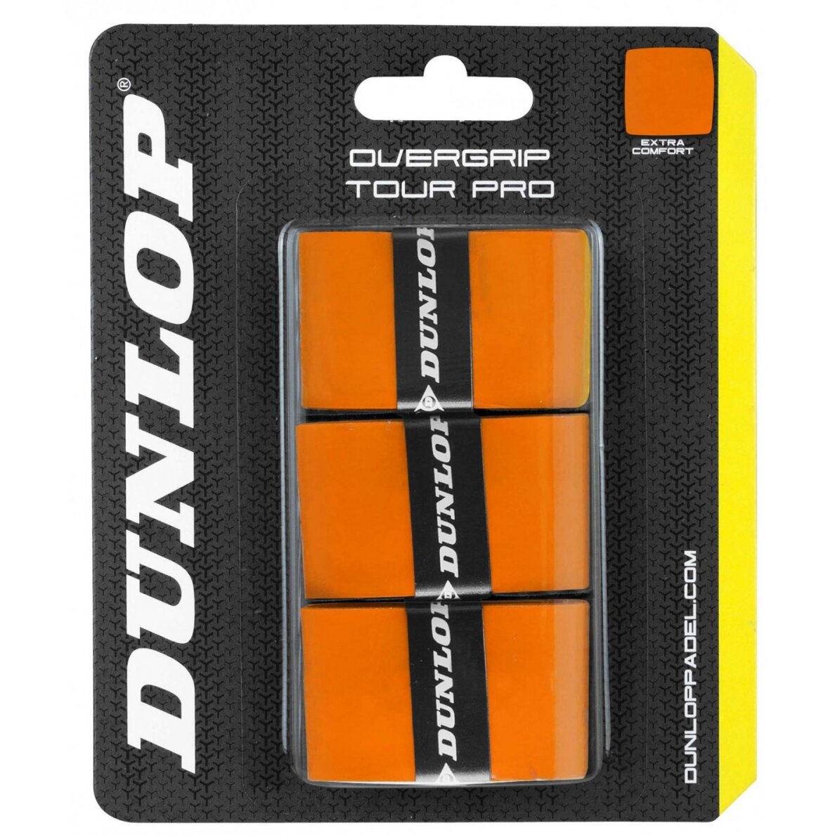 Padel virš. apvija DUNLOP TOUR PRO 3-blister oranžinė Padel virš. apvija DUNLOP TOUR PRO 3-blister oranžinė