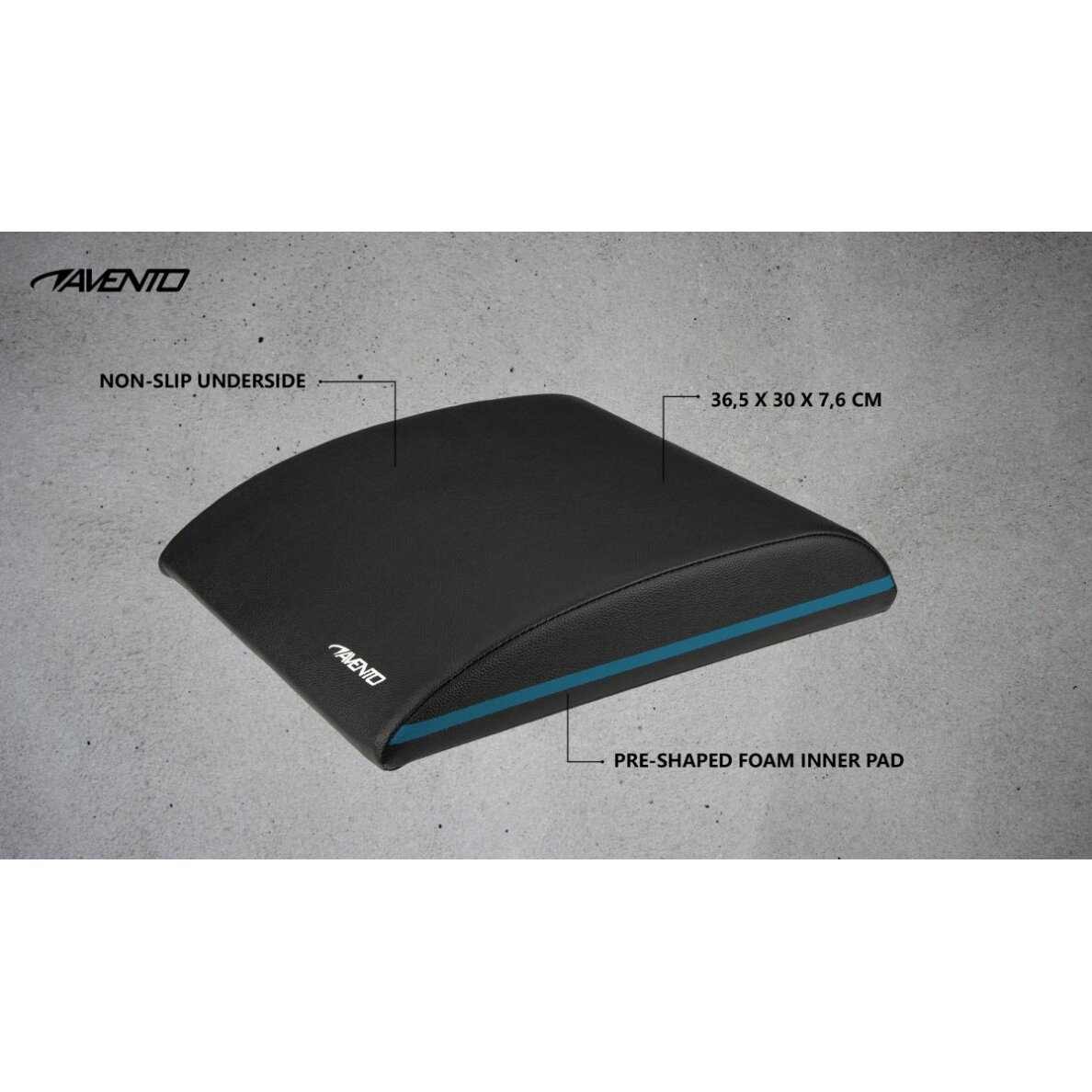 Pagalvėlė pilvo presui AVENTO 42HP Black 3 Pagalvėlė pilvo presui AVENTO 42HP Black 3