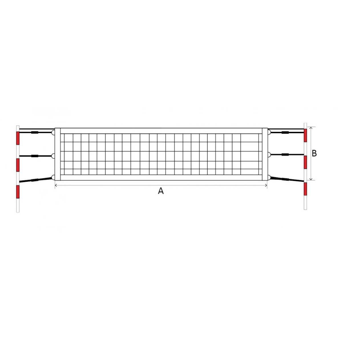 Papl. teniso tinklas POKORNY Sport 8,5x1m 3mm 1vnt Papl. teniso tinklas POKORNY Sport 8,5x1m 3mm 1vnt