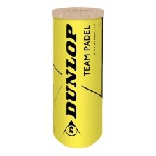 Padel kamuoliukai Dunlop TEAM PADEL 3-pet Padel kamuoliukai Dunlop TEAM PADEL 3-pet