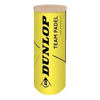 Padel kamuoliukai Dunlop TEAM PADEL 3-pet Padel kamuoliukai Dunlop TEAM PADEL 3-pet