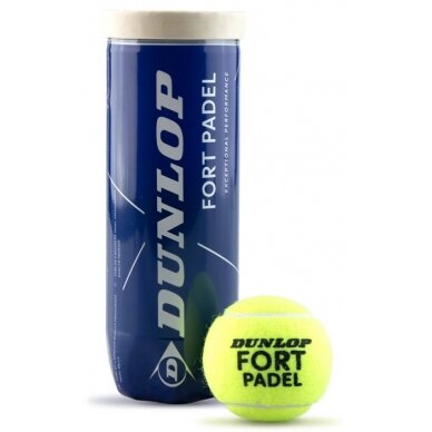 Padel kamuoliukai Dunlop FORT PADEL FIP 3-pet Padel kamuoliukai Dunlop FORT PADEL FIP 3-pet