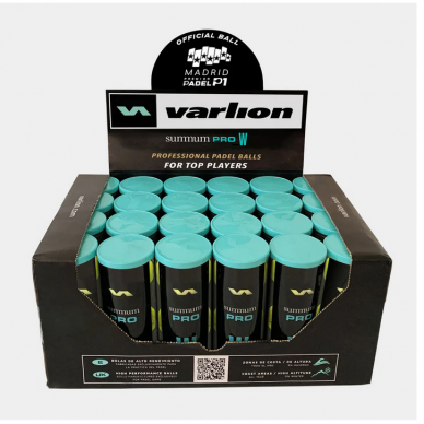 Varlion Summum Pro W padelio kamuoliukai – 24 tūbų dėžė (72 vnt.) Varlion Summum Pro W padelio kamuoliukai – 24 tūbų dėžė (72 vnt.)