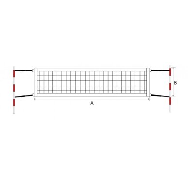 Papl. teniso tinklas POKORNY Econom 8,5x1m 2mm 1vnt. Papl. teniso tinklas POKORNY Econom 8,5x1m 2mm 1vnt.