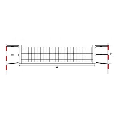 Papl. teniso tinklas POKORNY Sport 8,5x1m 3mm 1vnt Papl. teniso tinklas POKORNY Sport 8,5x1m 3mm 1vnt