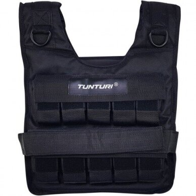 Pasunkinta liemenė TUNTURI Vest Pro, 20 kg Pasunkinta liemenė TUNTURI Vest Pro, 20 kg