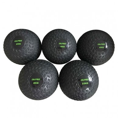 Pasunkintas kamuolys Slam ball Prove 8kg Pasunkintas kamuolys Slam ball Prove 8kg