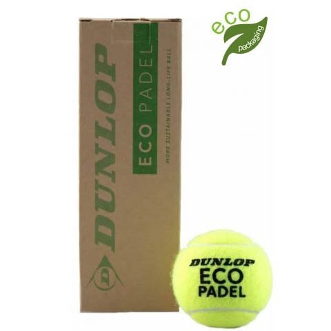 Padel kamuoliukai Dunlop ECO PADEL 3-box Padel kamuoliukai Dunlop ECO PADEL 3-box