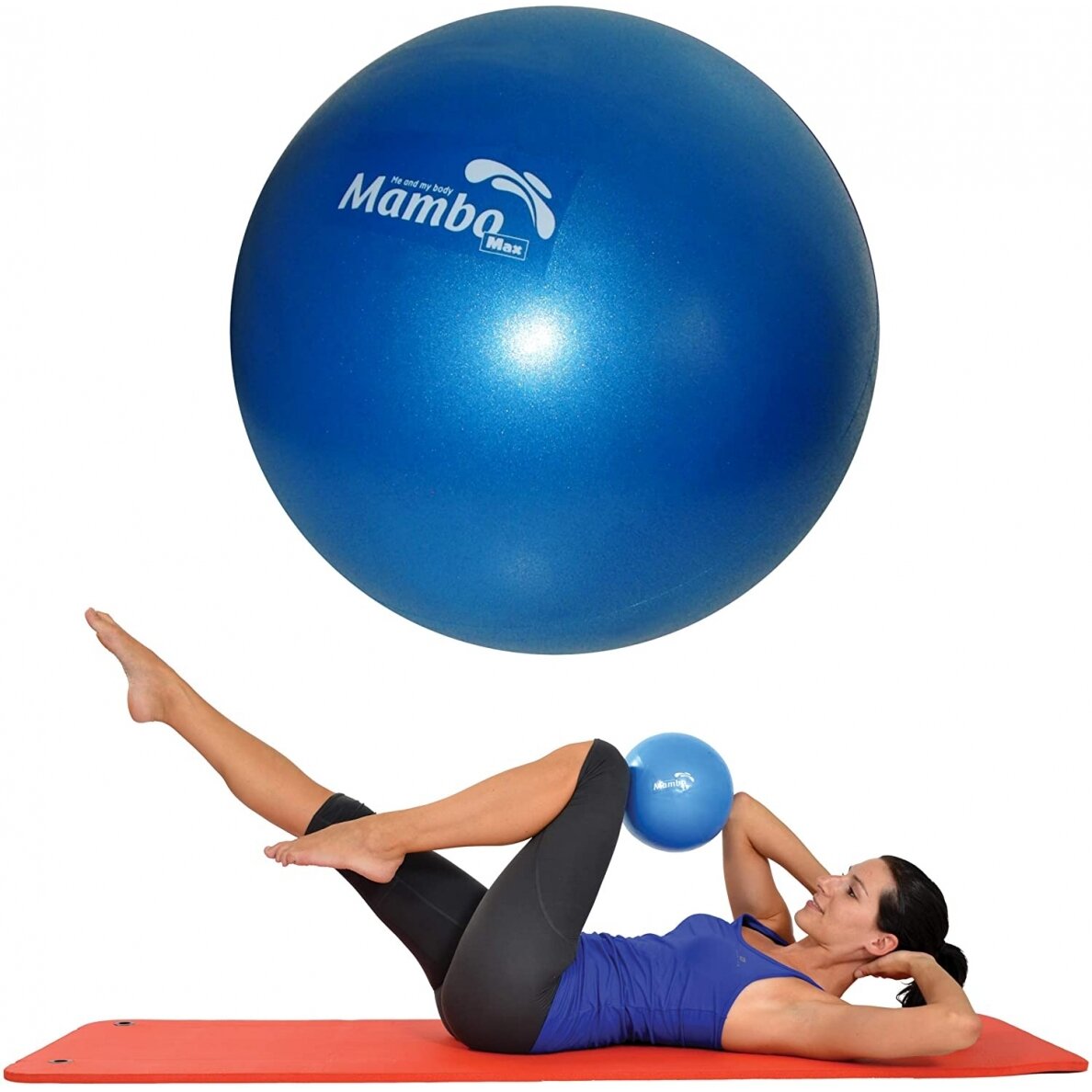Pilates kamuolys Soft Over ball 21-23cm mėlynas 4 Pilates kamuolys Soft Over ball 21-23cm mėlynas 4