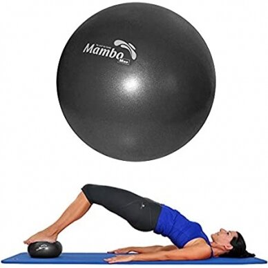 Pilates kamuolys Soft Over ball 25-27cm juodas 4