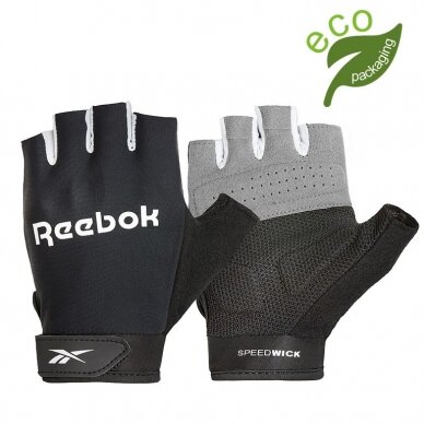 Pirštinės fitnesui REEBOK RAGB-14514 M Black Pirštinės fitnesui REEBOK RAGB-14514 M Black