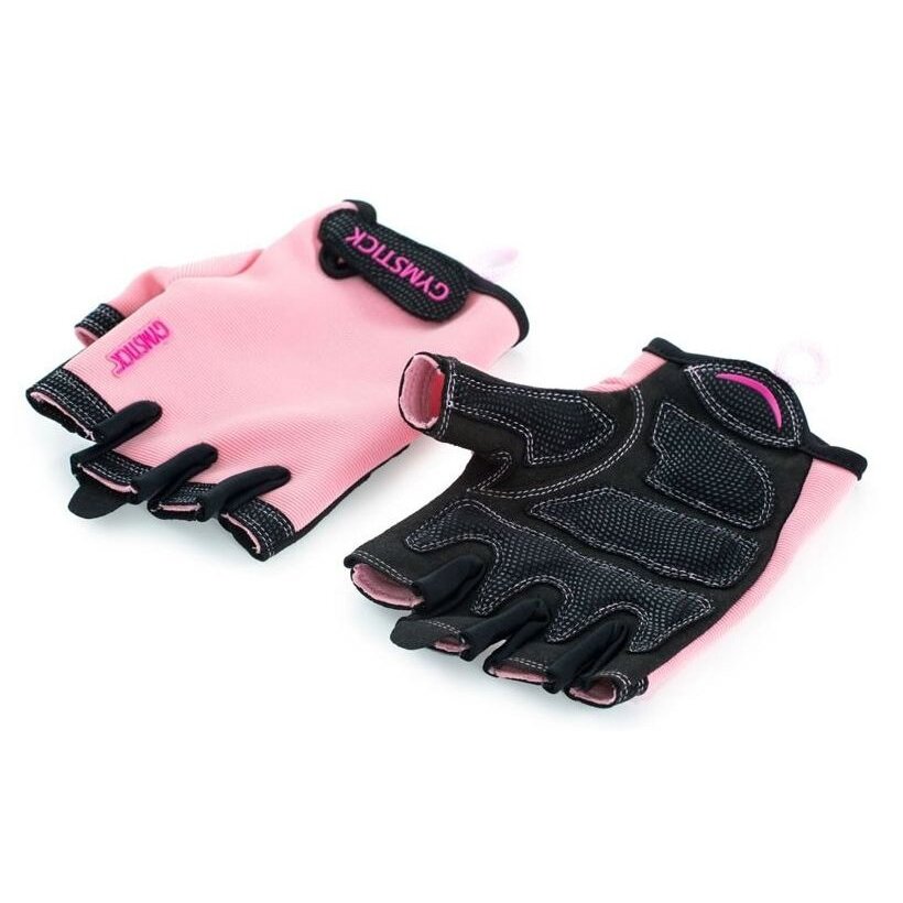 Pirštinės fitnesui GYMSTIC 61318 S pink/black Pirštinės fitnesui GYMSTIC 61318 S pink/black