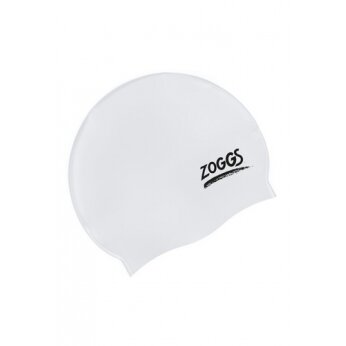 Plaukimo kepurė ZOGGS Silicone White Plaukimo kepurė ZOGGS Silicone White