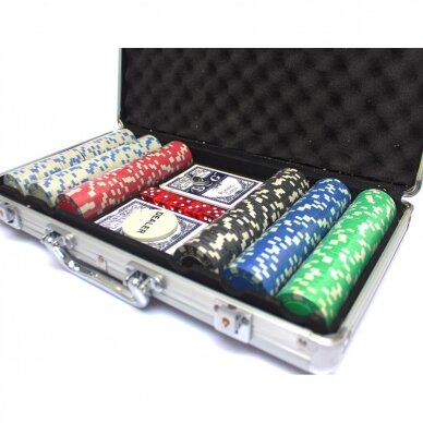 Pokerio žetonų rinkinys Poker Set 300 1