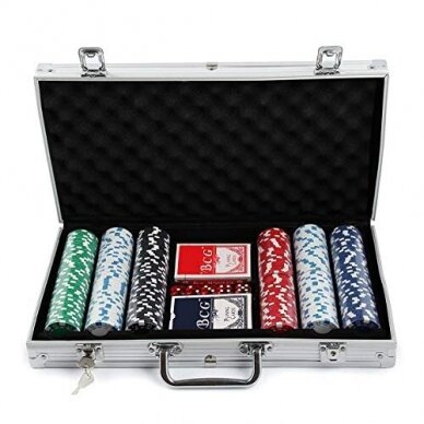 Pokerio žetonų rinkinys Poker Set 300 Pokerio žetonų rinkinys Poker Set 300