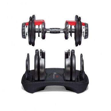 Reguliuojamo svorio hantelis BOWFLEX SelectTech 1090i 41kg Reguliuojamo svorio hantelis BOWFLEX SelectTech 1090i 41kg
