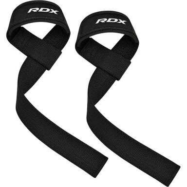 Riešiniai diržai svoriams kelti RDX GYM SINGLE STRAP BLACK PLUS Riešiniai diržai svoriams kelti RDX GYM SINGLE STRAP BLACK PLUS