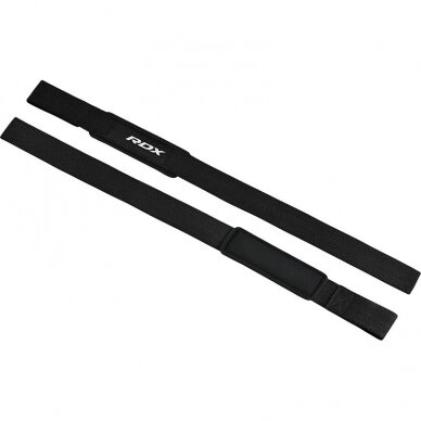 Riešiniai diržai svoriams kelti RDX GYM SINGLE STRAP BLACK PLUS 1 Riešiniai diržai svoriams kelti RDX GYM SINGLE STRAP BLACK PLUS 1