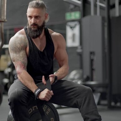 Riešiniai diržai svoriams kelti RDX GYM SINGLE STRAP BLACK PLUS 3 Riešiniai diržai svoriams kelti RDX GYM SINGLE STRAP BLACK PLUS 3