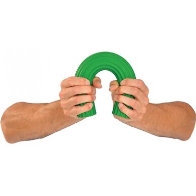 Riešo ir rankų treniruoklis Moves Flex Bar 31x4,5cm-Green (Heavy)