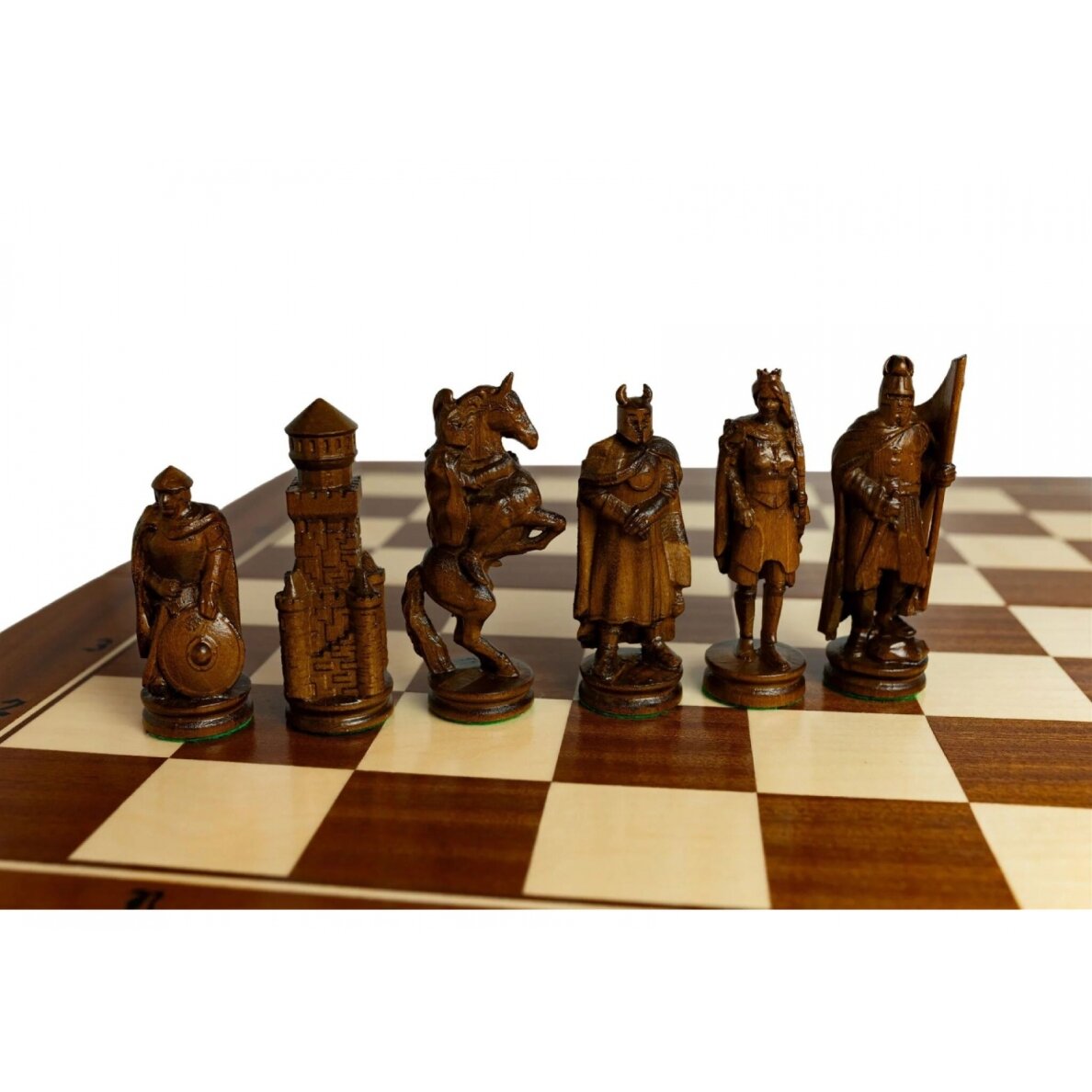 Šachmatai Knight 645x323x80mm, karalius 125mm 5 Šachmatai Knight 645x323x80mm, karalius 125mm 5