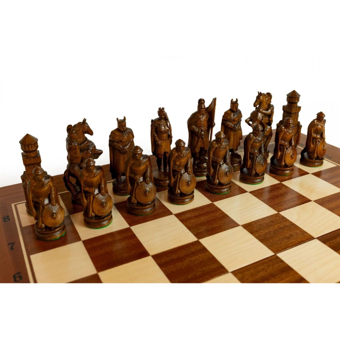 Šachmatai Knight 645x323x80mm, karalius 125mm 6