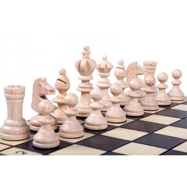 Šachmatai Olympic Mini 300x150x50mm, karalius 60mm