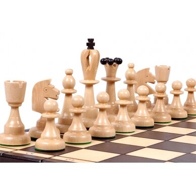 Šachmatai Ace 420x210x55 mm, karalius 100mm 2 Šachmatai Ace 420x210x55 mm, karalius 100mm 2