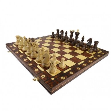 Šachmatai Ambasador 530x265x60mm, Karalius 110mm